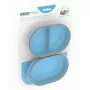 SEGULA 70950 kombinuotas katės ėdymo ir vandens dozatorius, plastikinis, mėlynas, 0,4 L