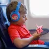PowerLocus Bobo Kids belaidės ausinės, LED, AUX, mėlynos/raudonos