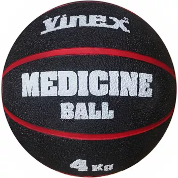 Smj VMB-L004R 4 kg medicininis kamuolys, juodai raudonas