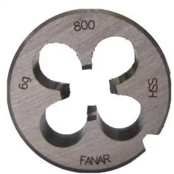 FANAR apvalus sriegimo skustuvas M27 x 2,00 mm HSS800 DIN 22568