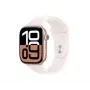 Apple Watch Series 10 GPS + Cellular 46 mm aliuminio korpuso išmanusis laikrodis su rožinio aukso sportine juosta
