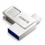 ORICO U301 256GB dviguba USB-A USB-C 3.2 Gen 1 atmintinė, sidabrinė