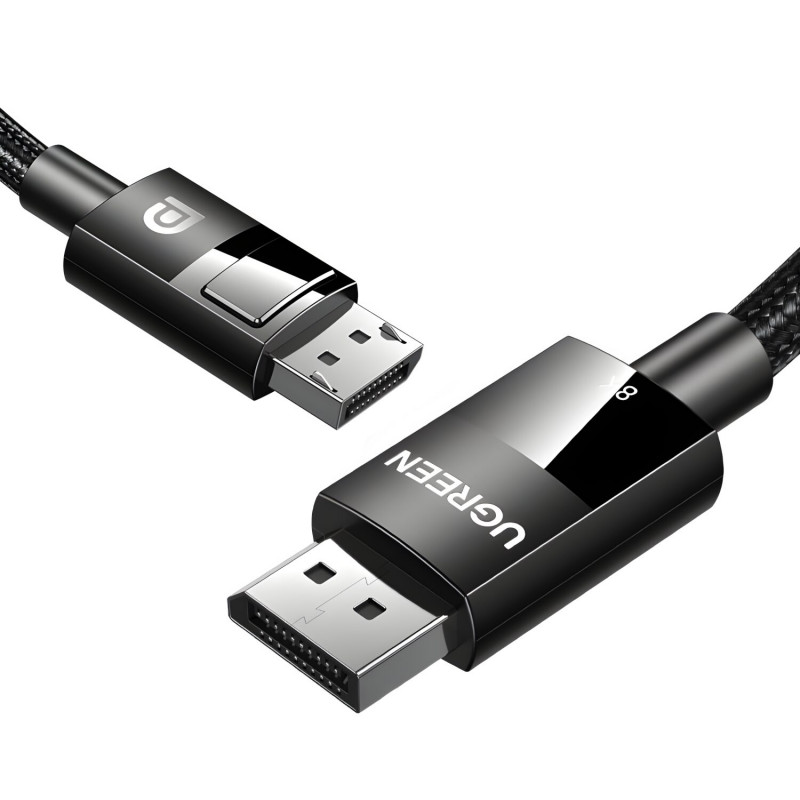 UGREEN DP114 8K DisplayPort vyriškas į vyrišką pintas kabelis 2m