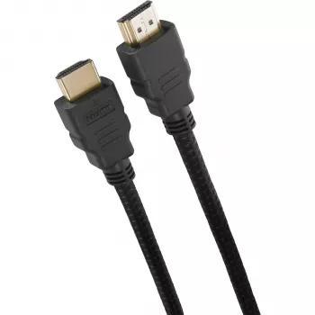 One For All Premium High Speed HDMI laidas su Ethernet 1,5 m – sertifikuotas 4K 60Hz HDR, 18Gbps, auksu dengtomis jungtimis, juodas