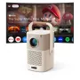 Yaber T2 Plus GTV 1080p 450 ANSI Google TV JBL Dolby Audio nešiojamas projektorius su baterija - smėlio spalvos