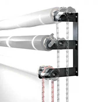 Manfrotto 045 fono popieriaus spaustuvas su 5/8 inch kaiščio lizdu šviesos stovams, 2 vnt.