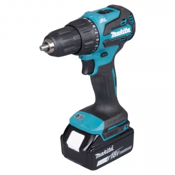 Makita DHP490TJX9 18V šepečinis kombinuotas plaktukinis gręžtuvas su 2x 5,0Ah akumuliatoriais, įkrovikliu ir MAKPAC dėklu