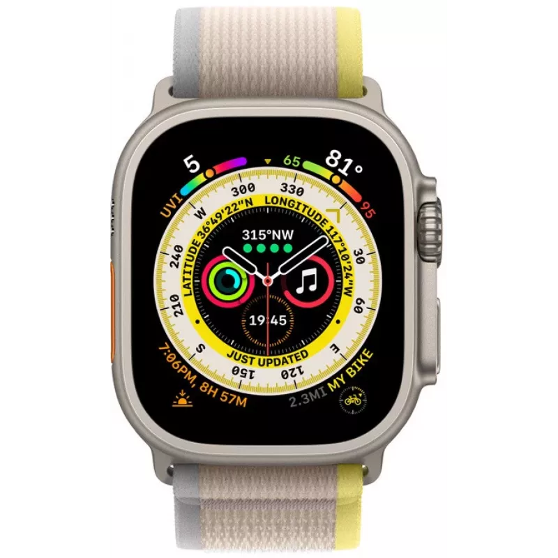 Išmanusis laikrodis Apple Watch Ultra GPS + Cellular 49 mm su Trail Loop M/L (MQFU3EL/A)