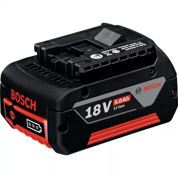Bosch Professional 18V 5.0Ah ličio jonų stumdomoji baterija (juoda/raudona)