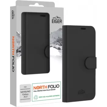 Eiger North Folio dėklas, skirtas Samsung Galaxy A17 - juodas
