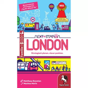 PEGASUS Next Station London - Flip & Write stalo žaidimas, 1-4 žaidėjams, nuo 8 metų