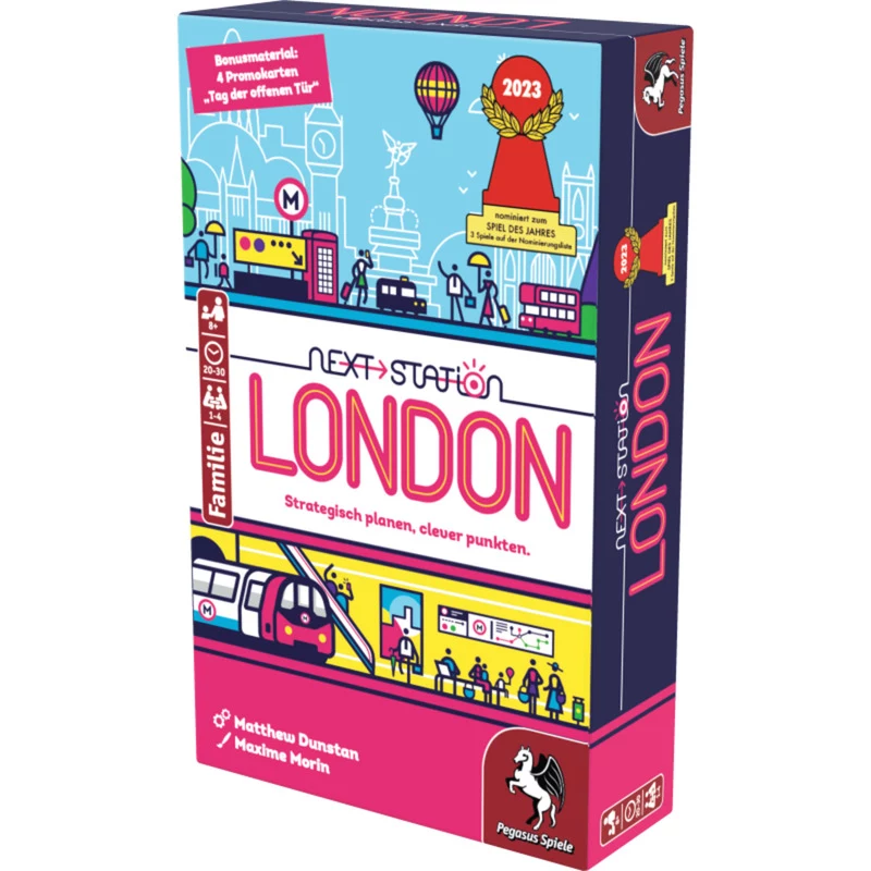 PEGASUS Next Station London – „apversk ir rašyk“ žaidimas 1–4 žaidėjams, nuo 8 m.