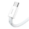 Baseus Superior Series USB-A į USB-C laidas, 66W greitas įkrovimas, 2 m, baltas