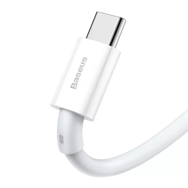 Baseus Superior Series USB-A į USB-C laidas, 66W greitas įkrovimas, 2 m, baltas