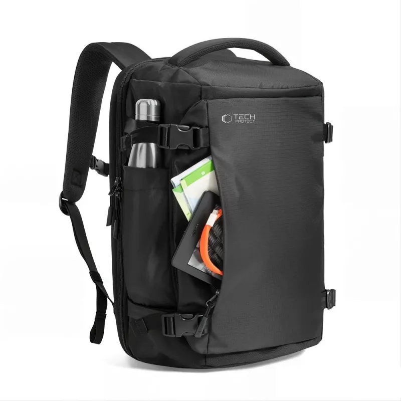 TECH-PROTECT DEFENDER S70 24L kelionių kuprinė nešiojamam kompiuteriui, 40x30x20 cm, juoda