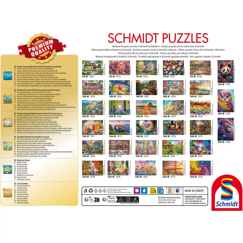 Schmidt Spiele 58061 Ein Häuschen zum Verlieben 1000 dalių dėlionė