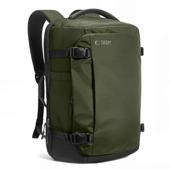 TECH-PROTECT DEFENDER S70 24L kelioninė kuprinė nešiojamam kompiuteriui 40x30x20, karinė žalia
