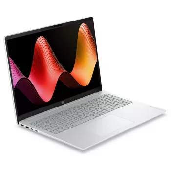 HP OmniBook 3 16-bu0130ng 16 colių WUXGA IPS nešiojamasis kompiuteris, Intel Core 3 100U, 8GB RAM, 512GB SSD, FreeDOS, natūralaus sidabro spalvos