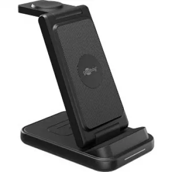 GOOBAY Wireless 3-in-1 įkroviklis, 15 W (juodas)