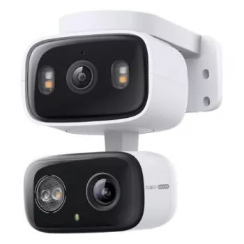 TP-Link Tapo C246D 2K QHD Pan/Tilt apsaugos kamera su Starlight spalvotu naktiniu matymu, asmens/gyvūno/transporto priemonės aptikimu, dvipusiu garsu, microSD iki 512GB, veikia su Alexa ir Google Assistant