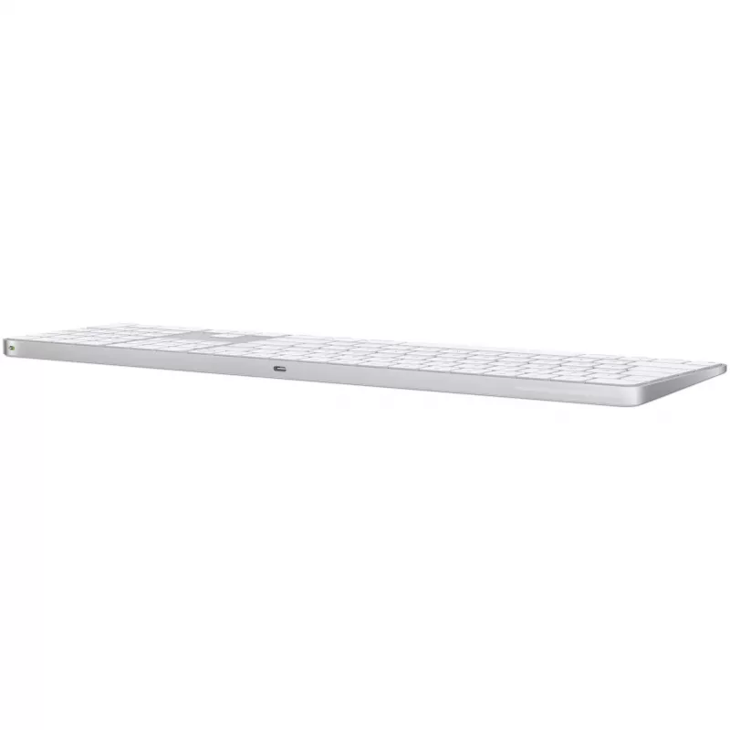 Apple Magic Keyboard su Touch ID ir skaičių klaviatūra, rusiškas išdėstymas, baltais klavišais (MXK73RS/A)