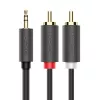 Ugreen 2x RCA į 3,5 mm garso laidas 1,5 m juodas