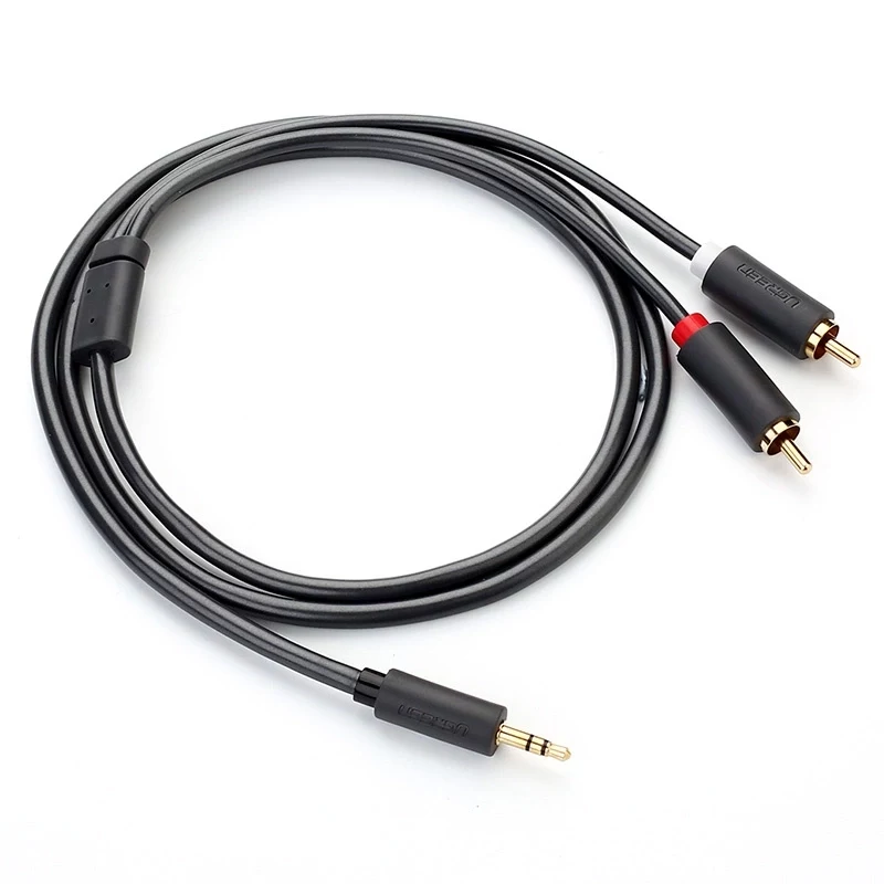Ugreen 2x RCA į 3,5 mm garso laidas 1,5 m juodas