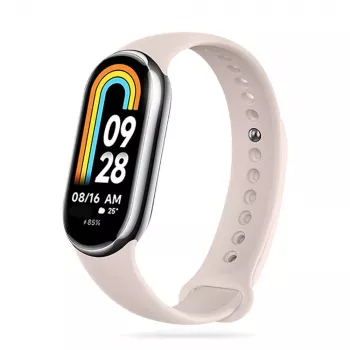 TECH-PROTECT ICONBAND silikoninis dirželis, skirtas Xiaomi Smart Band 8 / 8 NFC, smėlio spalvos