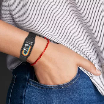 TECH-PROTECT ICONBAND silikoninis dirželis, skirtas Xiaomi Smart Band 8 / 8 NFC, smėlio spalvos