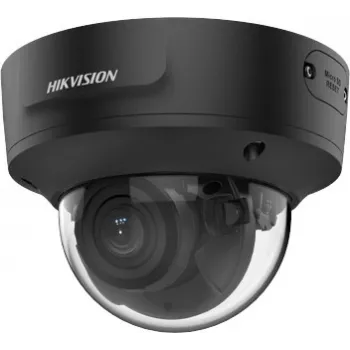 Hikvision DS-2CD2743G2-IZS 4MP lauko kupolinė IP kamera su 2,8–12 mm motorizuotu objektyvu, AcuSense, 120dB WDR, IP67, IK10, juoda