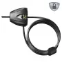 Master Lock Python reguliuojamas kabelio spyna 8417EURDPRO – 1,8 m pintas plienas, juoda, 2 raktai