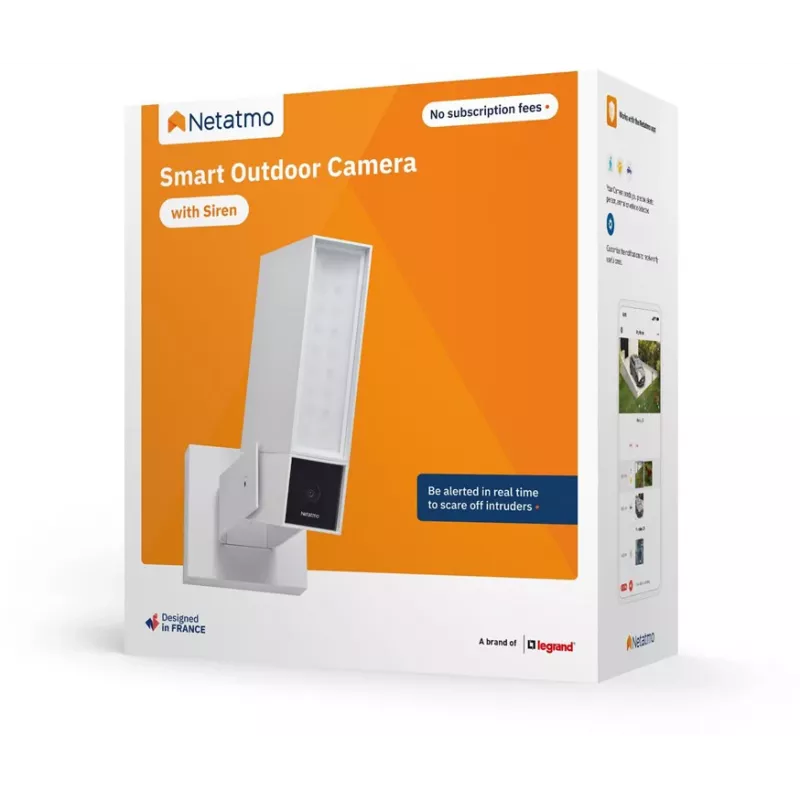 Netatmo Smart Outdoor Camera with Siren NOC-S-W-EC (Balta)
