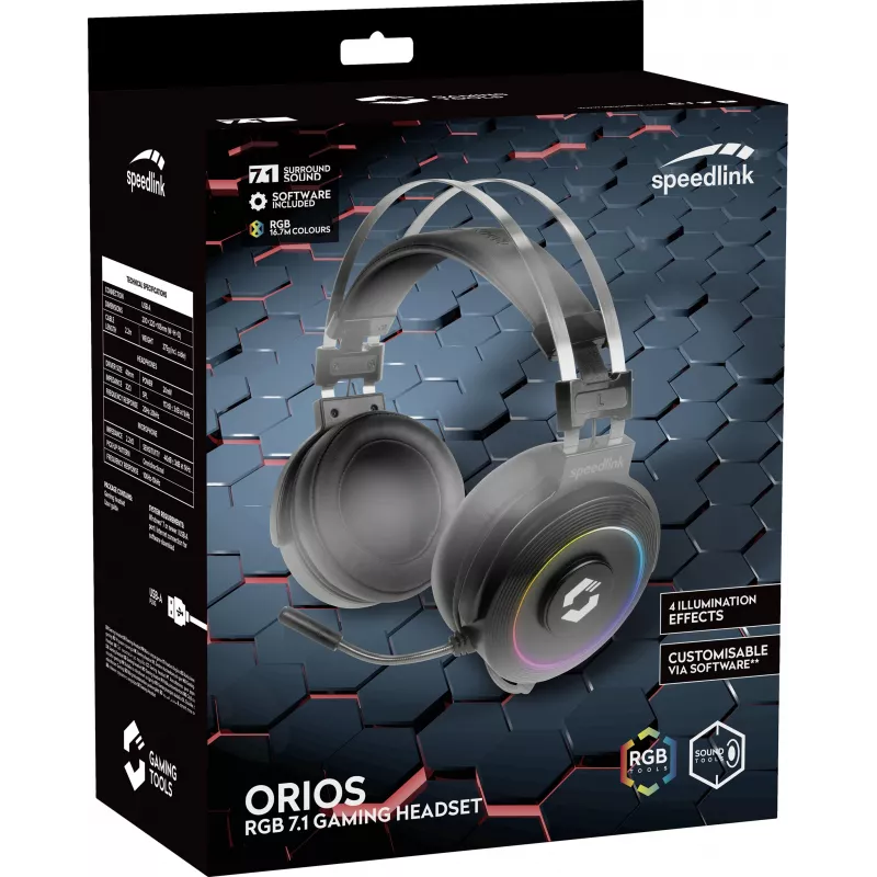 Speedlink Orios ausinės su mikrofonu (SL-860005-BK)