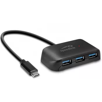 Speedlink Snappy Evo USB-C į 4 prievadų USB 3.0 šakotuvas (SL-140202-BK)