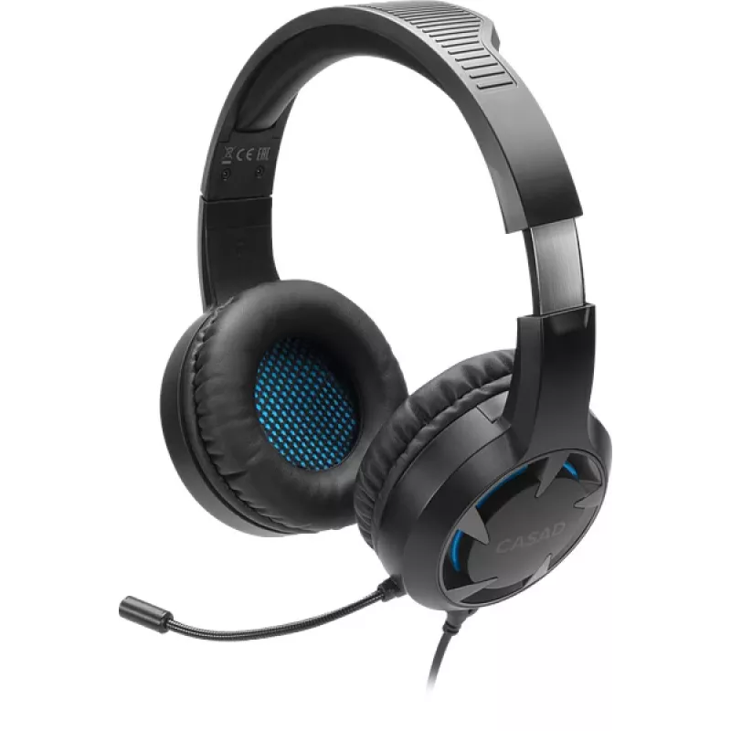 SPEEDLINK SL-450305-BK laidinis ausinių su mikrofonu žaidimams ant ausų, USB-A, 30mm tvarkyklės, 1,8 m laidas, juoda