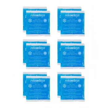 Relaxdays Square Cooling Pads Blue 14 x 13 cm, 12 vnt. pakuotė