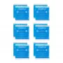 Relaxdays Square Cooling Pads Blue 14 x 13 cm, 12 vnt. pakuotė