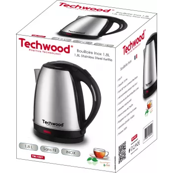 Techwood TBI-1827 belaidis nerūdijančio plieno virdulys, 1,8 l (TBI-1827)