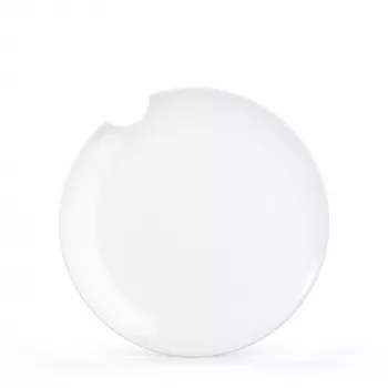 FIFTYEIGHT 2 vakarienės lėkštės su įkandintu kraštu 28 cm baltos