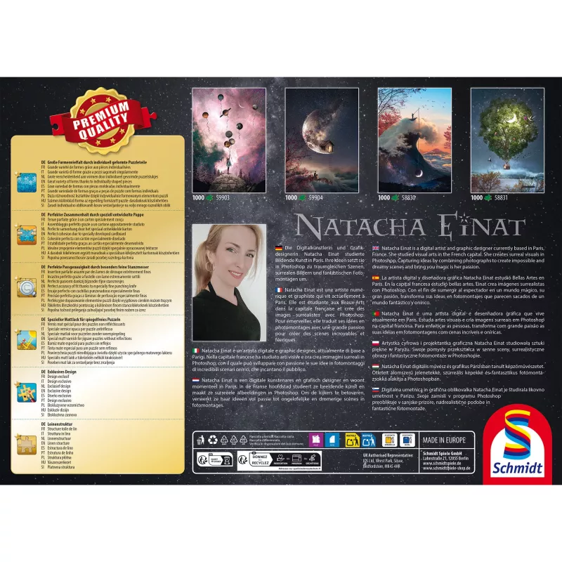 SCHMIDT SPIELE Natacha Einat: Himmelwärts dėlionė (1000 dalių)