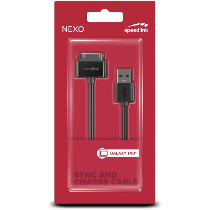 Speedlink Nexo sinchronizavimo ir krovimo kabelis „Samsung Galaxy Tab“ (SL-7503-BK)