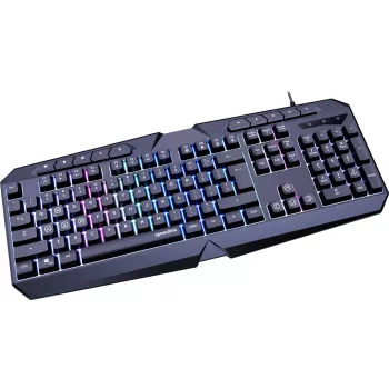 Speedlink Ludicium RGB Rainbow klaviatūra, JAV išdėstymas (SL-670004-BK-US)