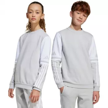 adidas Squadra 25 vaikiškas megztinis su apykakle - pilkas (JD4824) 164cm