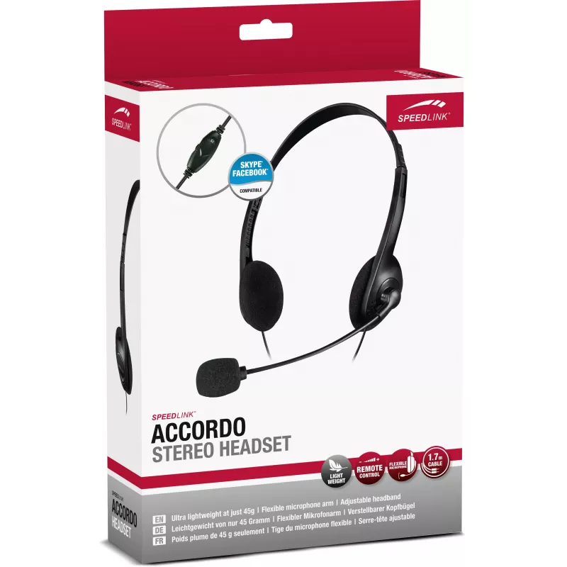 Speedlink Accordo ausinės su mikrofonu (SL-870003-BK)