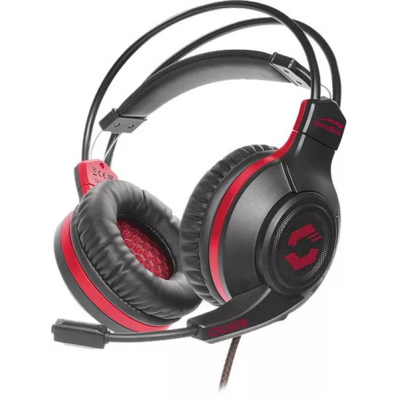 Speedlink Celsor žaidimų ausinės, juodos spalvos (SL-860011-BK)