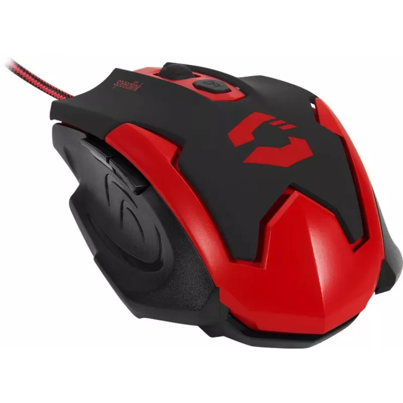 Speedlink Xito laidinė žaidimų pelė, 5 mygtukai, 3200 DPI (SL-680009-BKRD)