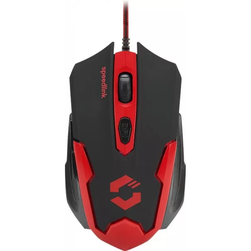 Speedlink Xito laidinė žaidimų pelė, 5 mygtukai, 3200 DPI (SL-680009-BKRD)