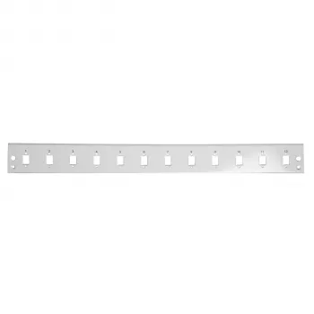 EFB-Elektronik priekinis skydelis 12x SC Simplex / E2000 Simplex / MTRJ / LC Duplex, pilkas (SB-FP-12SC-S)
