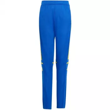 adidas Squadra 25 treniruočių kelnės vaikams - mėlynos/geltonos - 152 cm dydis (JP3154)