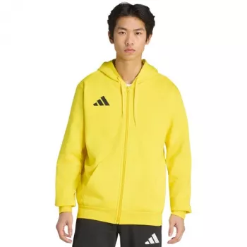 adidas Entrada 26 Full Zip vyriškas geltonas treniruočių gobtuvas KF8964, dydis L